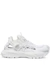 Versace Panelled White Sneakers With Cut-out Detailing In White