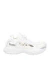 Versace Panelled White Sneakers With Cut-out Detailing In White