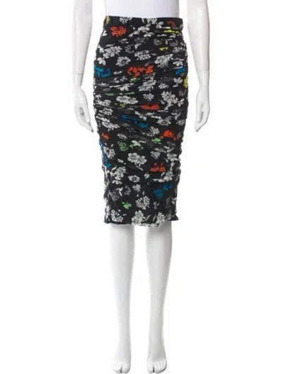 Pre-owned Versace Mesh Knee-length Skirt In Black