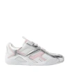 Versace Mesh Lace-up Sneakers In Multi