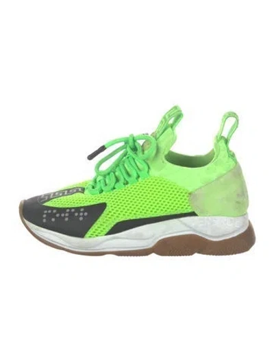 Pre-owned Versace Mesh Mesh Accents Athletic Sneakers In Multi