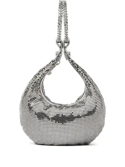 Versace Mesh Mini Bag In Silver