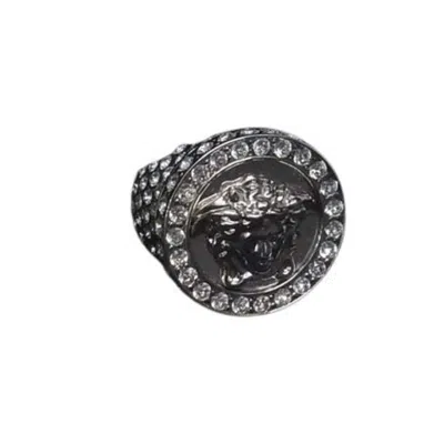 Pre-owned Versace Metal Band Ring () In Multi