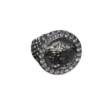Pre-owned Versace Metal Band Ring ()