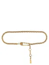Versace Gold Chain Metal Belt In Gold