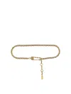 Versace Gold Chain Metal Belt In Gold