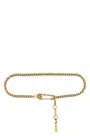 Versace Gold Chain Metal Belt In Gold