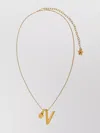 Versace Metal Chain Link Necklace With Medusa Head Pendant