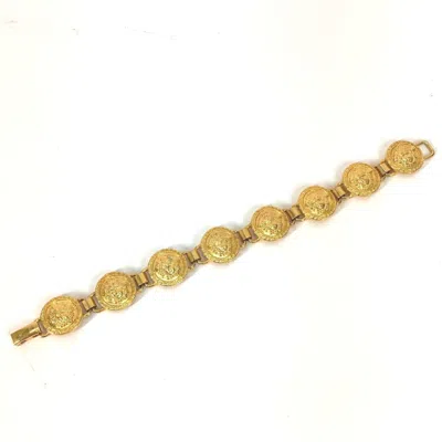 Pre-owned Versace Metal Charm Bracelet () In Gold
