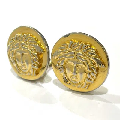 Pre-owned Versace Metal Clip Earrings () In Gold