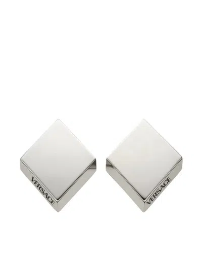 Versace Metal Earrings In Neutral