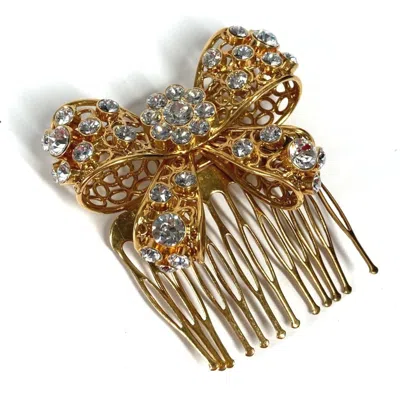 Pre-owned Versace Metal Kanzashi () In Gold