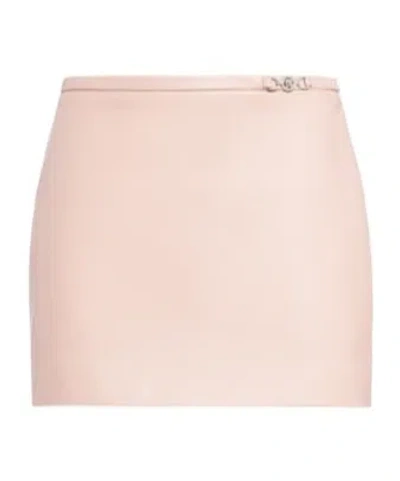 Versace Metal Logo Detail Skirt In Pink
