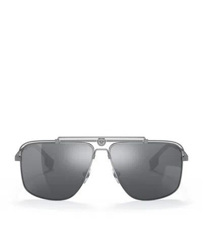 Versace Metal Ve2242 Medusa Sunglasses In Red