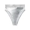 Versace Metallic Biquini Button In Silver