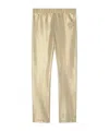 Versace Metallic High-waisted Leggings In Gold