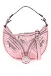 Versace Repeat Studded Leather Hobo Bag