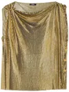 Versace Metallic Mesh Blouse