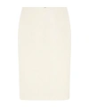 Versace Mid Length Slim Cut Skirt In White
