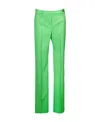 Versace Mid-rise Tailored Trousers In Green