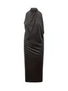 Versace Midi Dress In Black