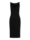 Versace Medusa-strap Corset-style Dress In Black