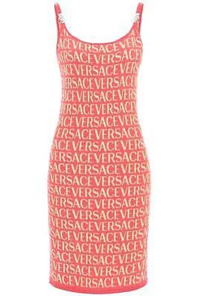 Pre-owned Versace Midi Dress In Pink