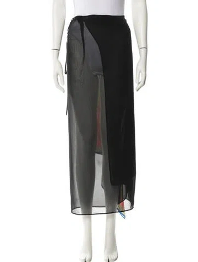 Pre-owned Versace Midi Length Skirt In Black