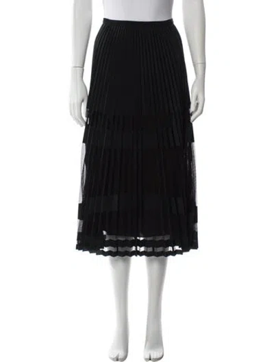Pre-owned Versace Midi Length Skirt In Black