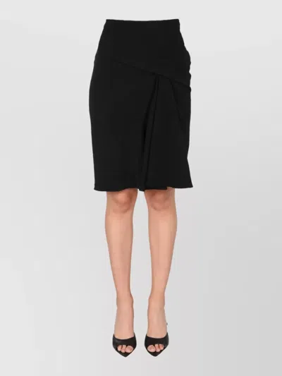 Versace Midi Pencil Skirt In Black