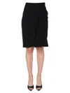 Versace Chic Midi Skirt With Side Zip Closure