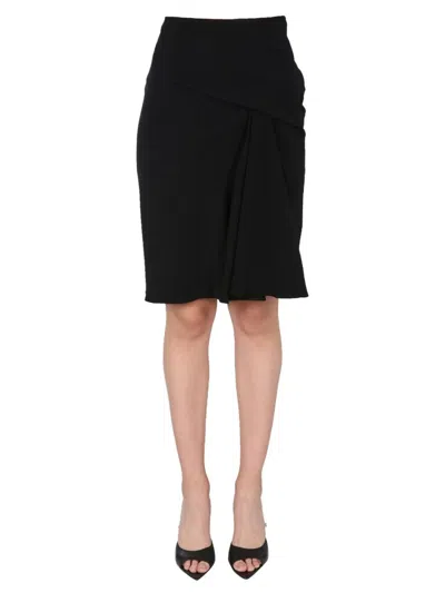 Versace Midi Skirt In Black