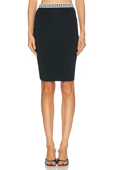Versace Midi Skirt In Black