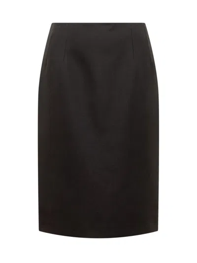 Versace Midi Skirt In Black