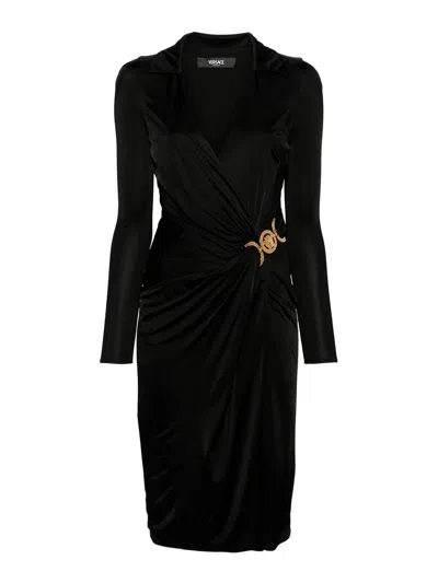 VERSACE MIDI WRAP DRESS
