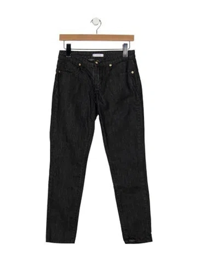 Pre-owned Versace Mid-rise Skinny Leg Jeans In Multicolor