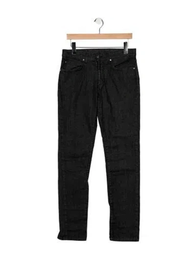 Pre-owned Versace Mid-rise Skinny Leg Jeans In Multicolor