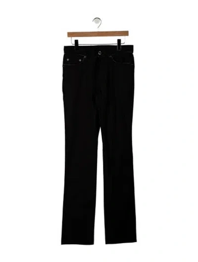 Pre-owned Versace Mid-rise Straight Leg Jeans W/ Tags In Black