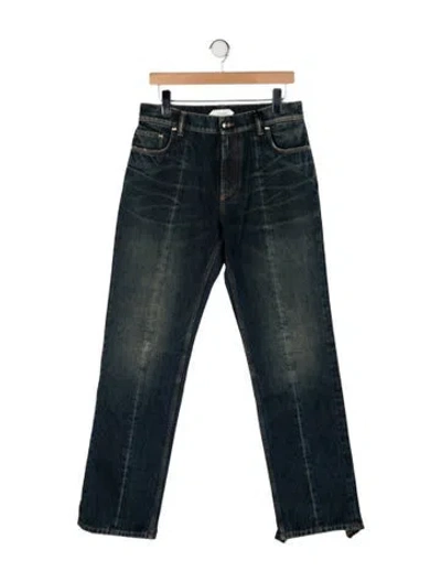 Pre-owned Versace Mid-rise Straight Leg Jeans W/ Tags In Green
