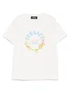 Versace -milano-print T-shirt In White