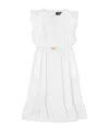 Versace Milano Stamp Kids Dress In White