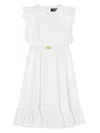 Versace Milano Stamp Kids Dress In White