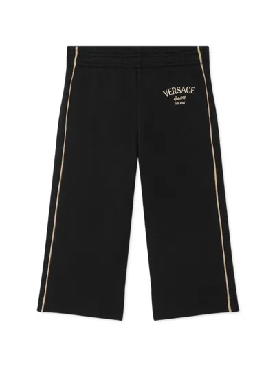 Versace Babies' Milano Stamp Track Pants In Black