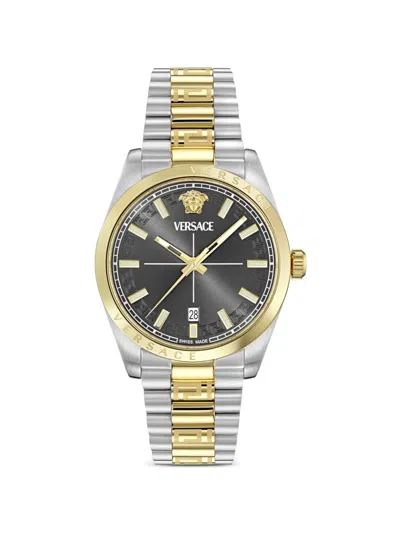 Versace Millennium Gent 40mm Watch In Gray