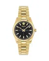 Versace Millenyium Lady 32mm In Black/gold