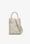Versace Mini Barocco Athena Tote Bag In Beige