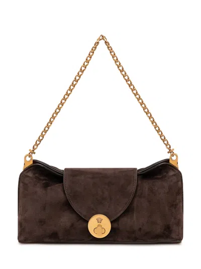 Versace Mini Clutch Handbag In Moka-gold82