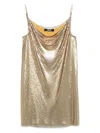 Versace Short Cocktail Dress With Chain Strap Detail