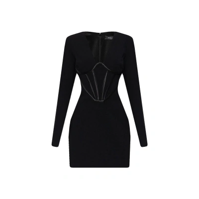 Versace Mini Dress In Black