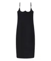 Versace Cocktail Dress With Medusa Details In Black